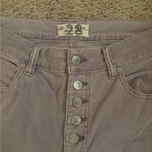 Free People Women's Lavender High Rise Jeans